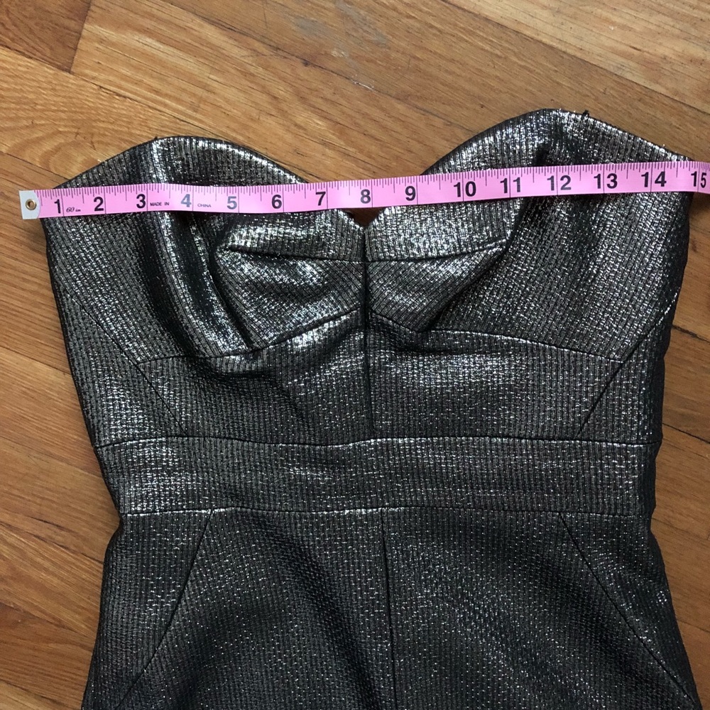 Trina Turk gold strapless dress 4 - Picture 5 of 7
